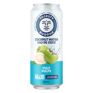 "Kokosnusswasser in Großpackung mit 50 mg CBD"